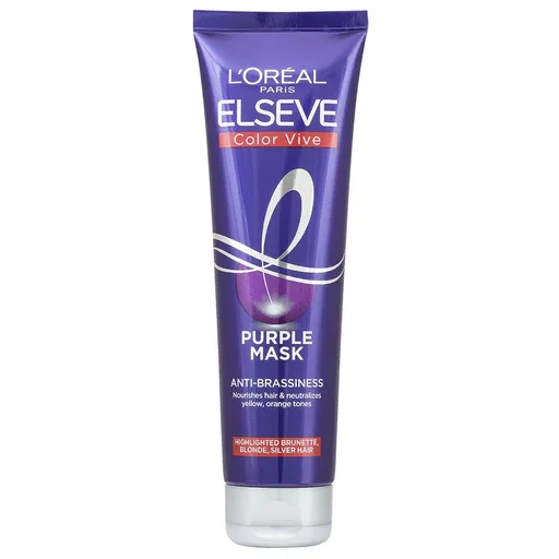 L'Oréal Paris Vyživující maska pro blond a melírované vlasy Elseve Color Vive (Purple Mask) 150 ml
