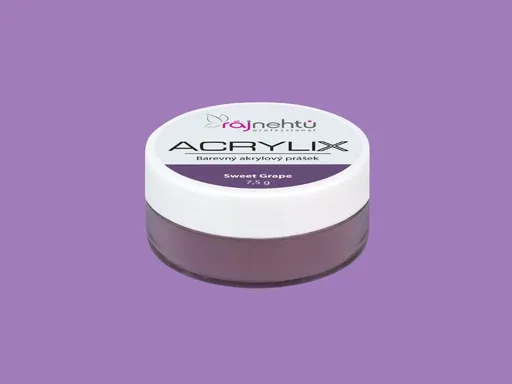 Ráj nehtů Akrylový prášek ACRYLIX 7,5 g -  Sweet Grape