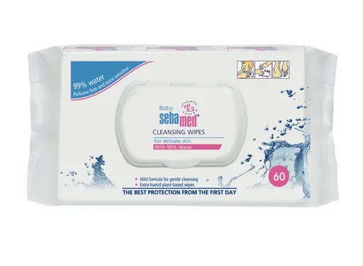 Sebamed Baby Vlhčené ubrousky s 99 % vody 60 ks
