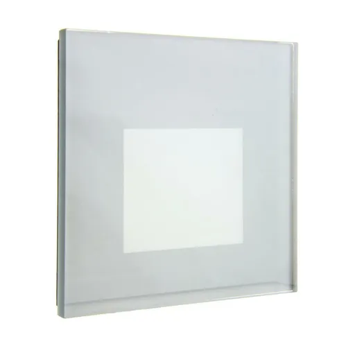 Light Impressions Deko-Light příslušenství - sklo-kryt mléčné hranaté stříbrné pro Alwaid 930860