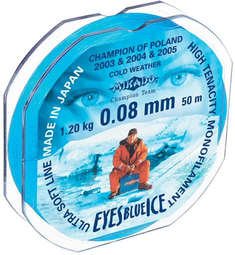 Mikado vlasec eyes blue ice 25 m - 0,10 mm 1,8 kg