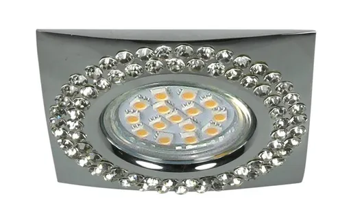 Stropní svítidlo Soc-04 Ch Gu10 50W 230V Stropní svítidlo Pevné Čtvercové Lité