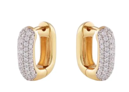 Guess Pozlacené náušnice se zirkony Nuances JSBE04532JWYGT/U