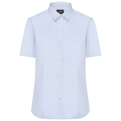 James & Nicholson (Daiber) Dámská košile s krátkým rukávem JN679 - Světle modrá | S
