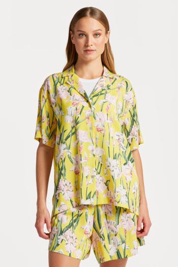 KOŠILE GANT REL IRIS PRINT SS PYJAMA SHIRT CANARY YELLOW