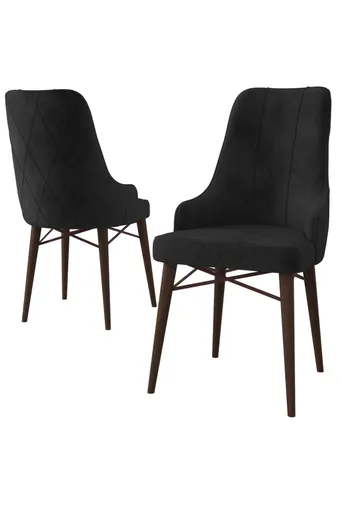 Sada židlí (4 kusy) Neta - Black, Brown