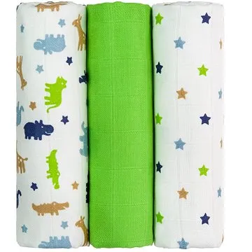 T-tomi Látkové TETRA pleny green crocodiles (8594166541368)