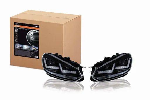 OSRAM světlomety LEDriving Xenarc BLACK pro Golf VI LED-denní svícení a D8S Xenon 2ks LEDHL102-BK LHD