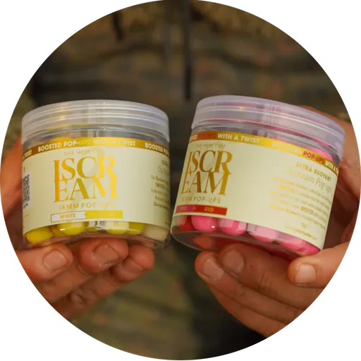 One more cast plovoucí boilie boosted fluoro pop-ups iscream 70 g 14 mm - white & yellow