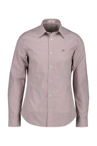 KOŠILE GANT SLIM STRETCH POPLIN STRIPED SHIRT PLUMPED RED