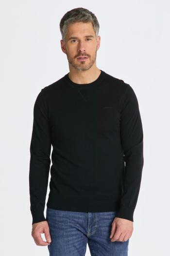 SVETR GANT FINE COTTON C-NECK BLACK