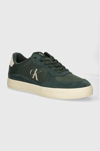 Sneakers boty Calvin Klein Jeans CLASSIC CUPSOLE ICONIC NYLON zelená barva, YM0YM01100