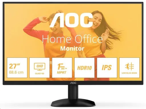 AOC MT 27" Q27B35E - 2560x1440, IPS, 75Hz, 1xHDMI, 1xDP