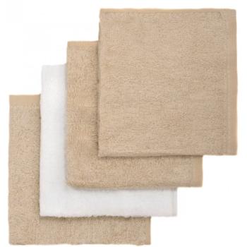 T-TOMI BIO Bamboo Baby Washcloths mycí žínka Beige 25 x 25 cm 4 ks