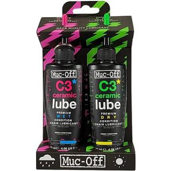 Muc-Off C3 Wet and Dry lube 2x 120ml (5037835214802)