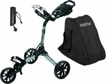 BagBoy Nitron SET Silver/Black Manuální golfové vozíky