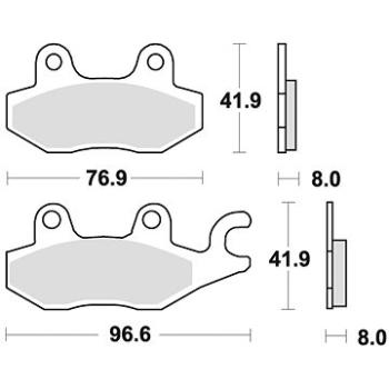 Braking brzdové destičky (sinterová směs CM44) (2ks) M501-248 (M501-248)