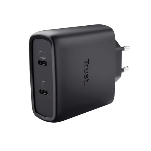 TRUST GaN Nabíječka MAXO 65W 2-Port, USB-C, černá