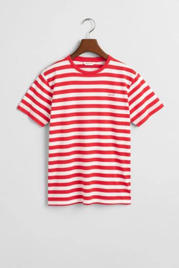TRIČKO GANT STRIPED SHIELD T-SHIRT BRIGHT RED