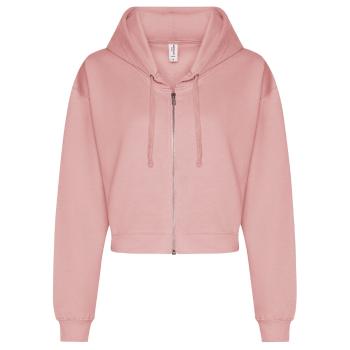 Just Hoods Dámská crop top mikina Zoodie - Starorůžová | XXS