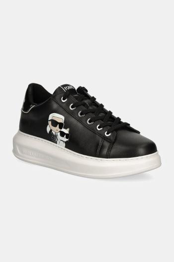 Kožené sneakers boty Karl Lagerfeld KAPRI černá barva, KL62524T