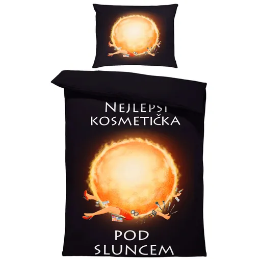 Povlečení Nejlepší kosmetička pod sluncem (Rozměr : 1x140/220 + 1x90/70)