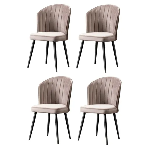 Sada jídelních židlí Rubi Cappuccino and Black, 4 ks