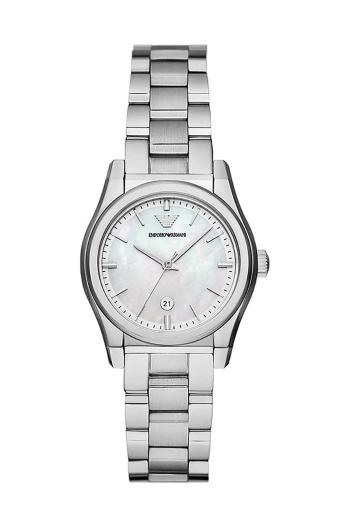 Hodinky Emporio Armani stříbrná barva, AR11557