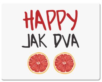 Podložka pod myš Happy jak dva grepy