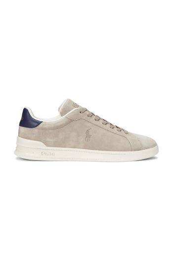 Semišové sneakers boty Polo Ralph Lauren Hrt Crt Ii béžová barva, 809955691003