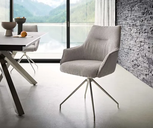 Otočná židle Alja-Flex s područkami křížová podnož zúžená