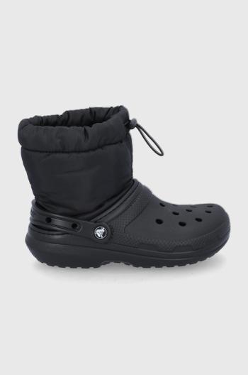 Sněhule Crocs Classic Lined Neo Puff Boot černá barva, 206630