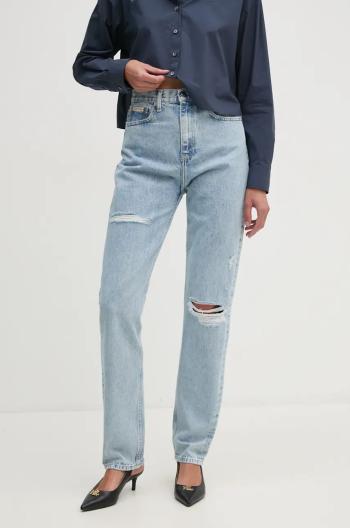 Džíny Calvin Klein Jeans dámské, modrá barva, J20J224448