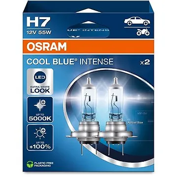 OSRAM H7 Cool Blue Intense Next Generation, 12V, 55W, PX26d, Duobox (64210CBN-HCB)
