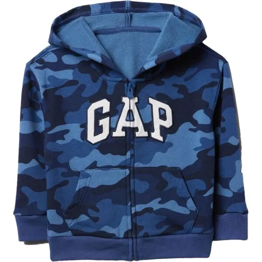 GAP V-FRCH LOGO Chlapecká mikina, tmavě modrá, velikost 4Y