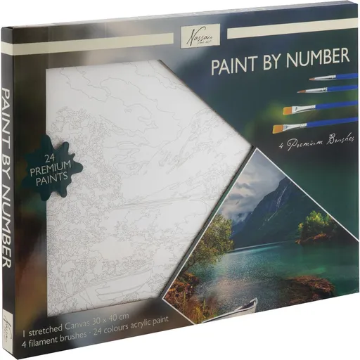 Malování podle čísel na plátno Krajina 30x40 cm