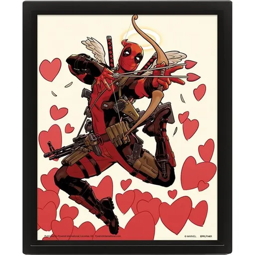 3D obraz Deadpool Shooting love