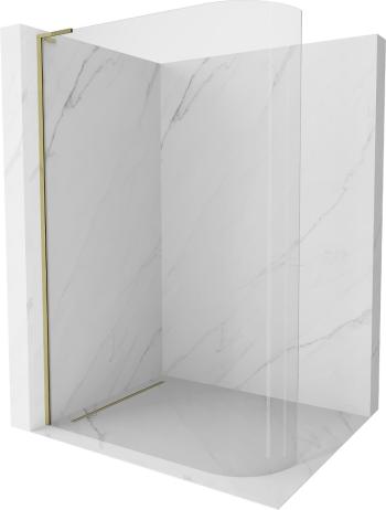 MEXEN/S KiotoL Sprchová zástěna WALK-IN Walk-in 90 x 200 cm, transparent, złota 800-090-103-50-06