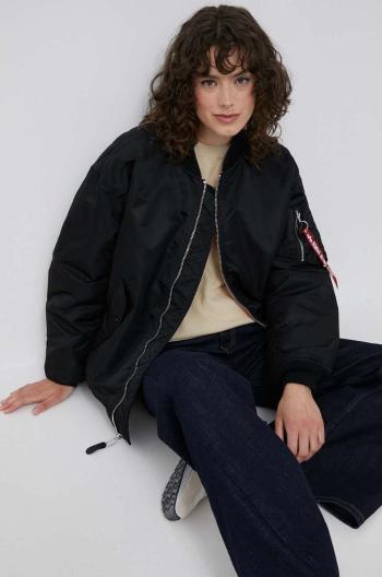 Bomber bunda Alpha Industries MA-1 CORE WMN černá barva, zimní, oversize, 108010.03-Black