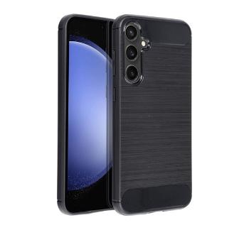 Forcell Carbon Samsung Galaxy S23 FE hátlap tok, fekete