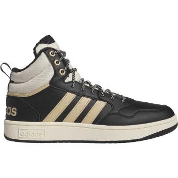 adidas HOOPS 3.0 MID WTR Pánské kotníkové tenisky, černá, velikost 46 2/3