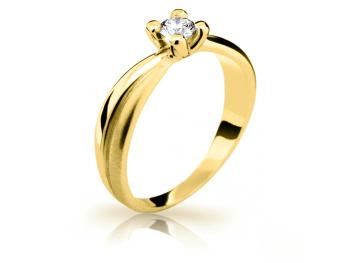 Cutie Jewellery Krásný prsten ze žlutého zlata se zirkonem Z6873-1861-10-X-1 52 mm