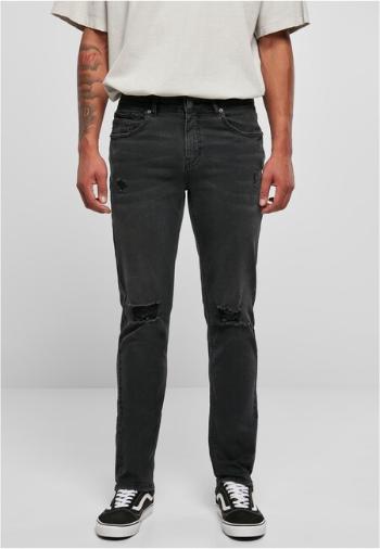 Urban Classics Distressed Strech Denim Pants black destroyed washed - 30