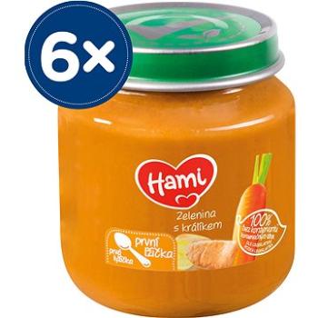 Hami První lžička Zelenina s králíkem 6× 125 g (5900852009327)