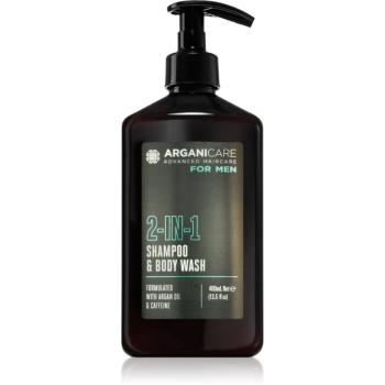 Arganicare For Men 2-In-1 Shampoo & Body Wash sprchový gel a šampon 2 v 1 pro muže 400 ml