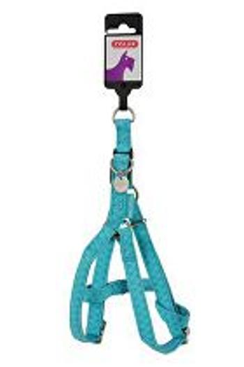 Postroj pre psa MAC LEATHER tyrkysový 58 cm/15mm Zolux