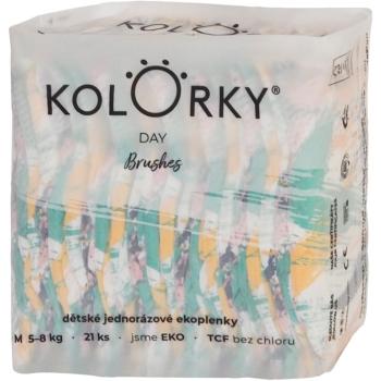 Kolorky Day Brushes jednorázové EKO pleny velikost M 5-8 Kg 21 ks