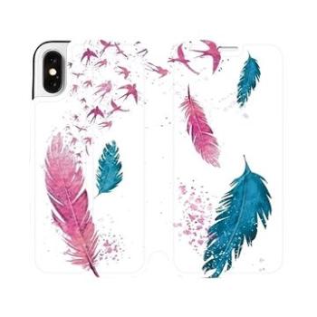 Flipové pouzdro na mobil Apple iPhone X - MR08S Pírka (5903226282937)