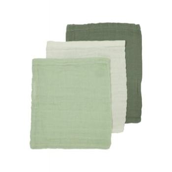 MEYCO Mušlové prací rukavice 3-Pack Uni Off white /Soft Green / Forest Green