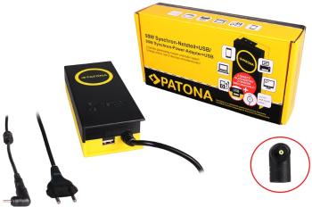 Hálózati tápegység PATONA ntb-hez/ 19V/4.7A 90W/ csatlakozó 2.5x0.7mm/ + USB kimenet